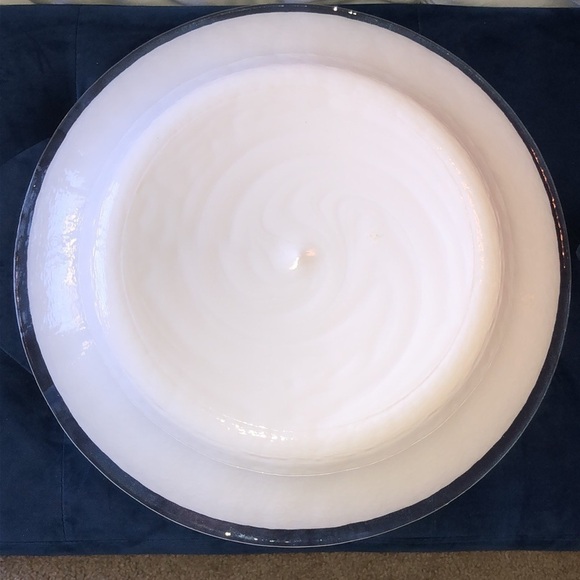 Decorative & Serving White Plate W/burst of colors - Picture 7 of 14